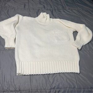 college town vintage off white turtle neck sweater No Size Tag Roughly Large